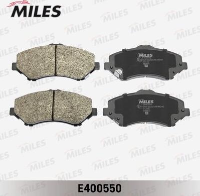 Miles E400550 - Kit de plaquettes de frein, frein à disque cwaw.fr