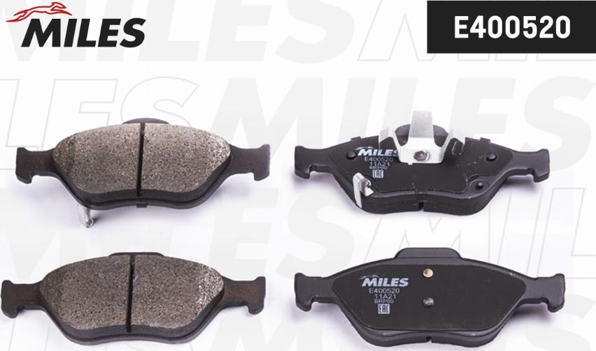 Miles E400520 - Kit de plaquettes de frein, frein à disque cwaw.fr