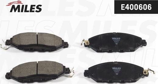 Miles E400606 - Kit de plaquettes de frein, frein à disque cwaw.fr