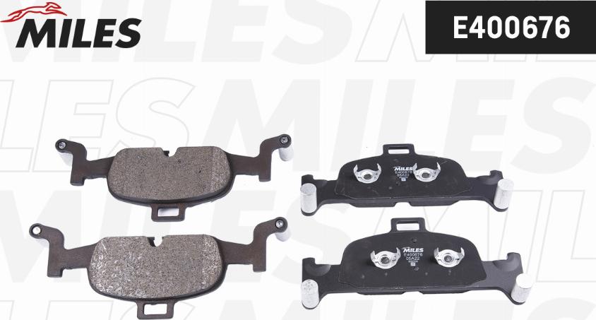 Miles E400676 - Kit de plaquettes de frein, frein à disque cwaw.fr