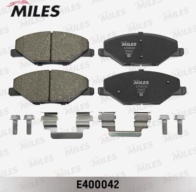 Miles E400042 - Kit de plaquettes de frein, frein à disque cwaw.fr