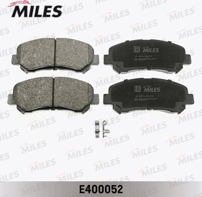 Miles E400052 - Kit de plaquettes de frein, frein à disque cwaw.fr