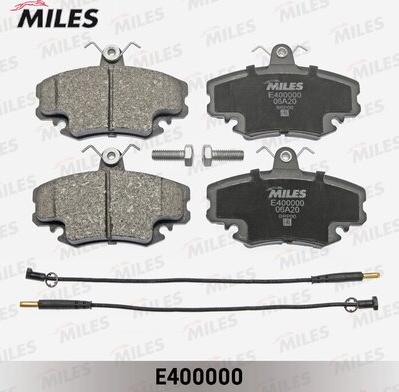 Miles E400000 - Kit de plaquettes de frein, frein à disque cwaw.fr