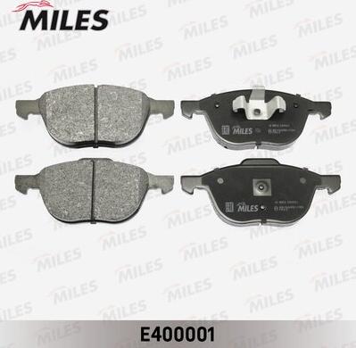 Miles E400001 - Kit de plaquettes de frein, frein à disque cwaw.fr