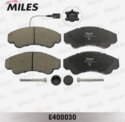 Miles E400030 - Kit de plaquettes de frein, frein à disque cwaw.fr