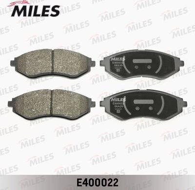 Miles E400022 - Kit de plaquettes de frein, frein à disque cwaw.fr