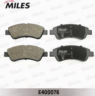 Miles E400076 - Kit de plaquettes de frein, frein à disque cwaw.fr