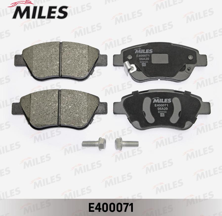 Miles E400071 - Kit de plaquettes de frein, frein à disque cwaw.fr