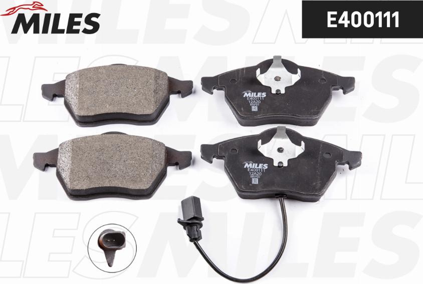 Miles E400111 - Kit de plaquettes de frein, frein à disque cwaw.fr