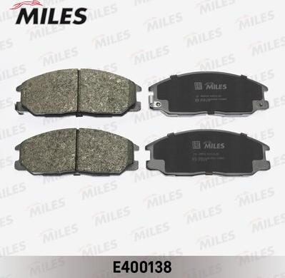 Miles E400138 - Kit de plaquettes de frein, frein à disque cwaw.fr