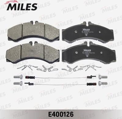 Miles E400126 - Kit de plaquettes de frein, frein à disque cwaw.fr