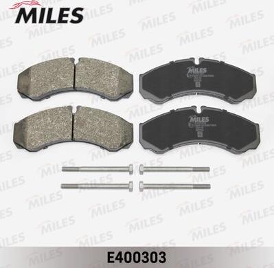 Miles E400303 - Kit de plaquettes de frein, frein à disque cwaw.fr