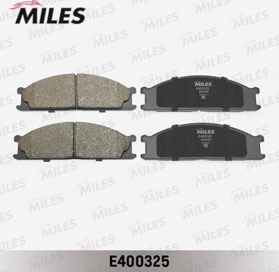 Miles E400325 - Kit de plaquettes de frein, frein à disque cwaw.fr