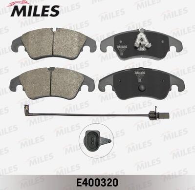 Miles E400320 - Kit de plaquettes de frein, frein à disque cwaw.fr