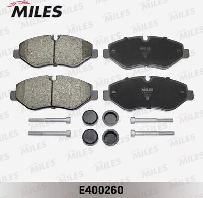 Miles E400260 - Kit de plaquettes de frein, frein à disque cwaw.fr