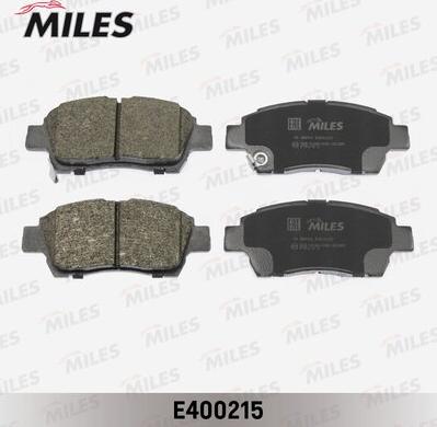 Miles E400215 - Kit de plaquettes de frein, frein à disque cwaw.fr