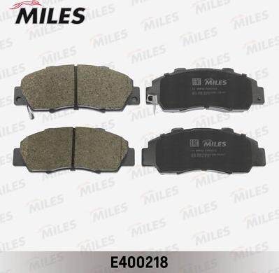 Miles E400218 - Kit de plaquettes de frein, frein à disque cwaw.fr