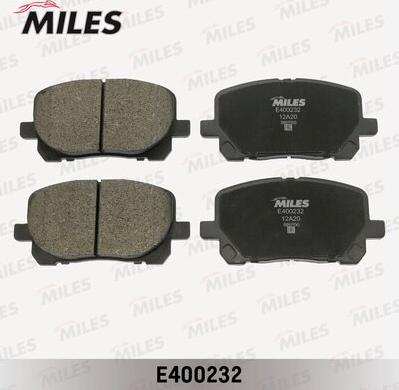 Miles E400232 - Kit de plaquettes de frein, frein à disque cwaw.fr