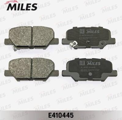 Miles E410445 - Kit de plaquettes de frein, frein à disque cwaw.fr