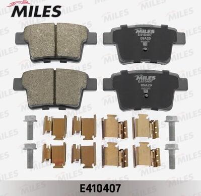 Miles E410407 - Kit de plaquettes de frein, frein à disque cwaw.fr