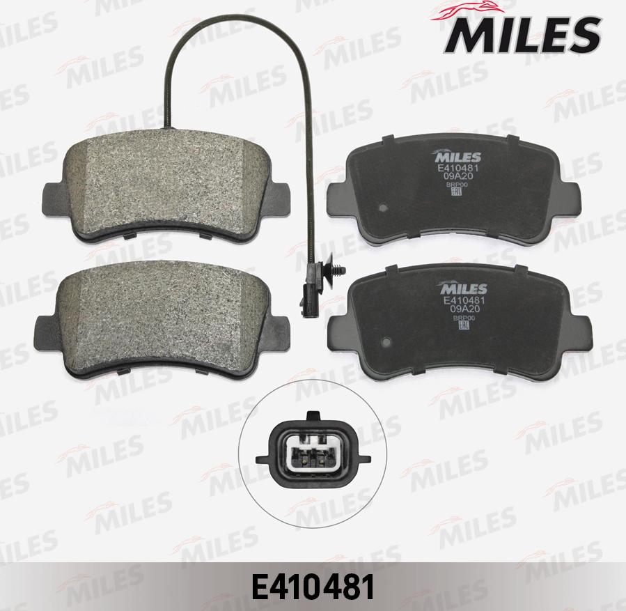 Miles E410481 - Kit de plaquettes de frein, frein à disque cwaw.fr