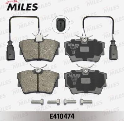 Miles E410474 - Kit de plaquettes de frein, frein à disque cwaw.fr