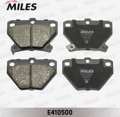 Miles E410500 - Kit de plaquettes de frein, frein à disque cwaw.fr