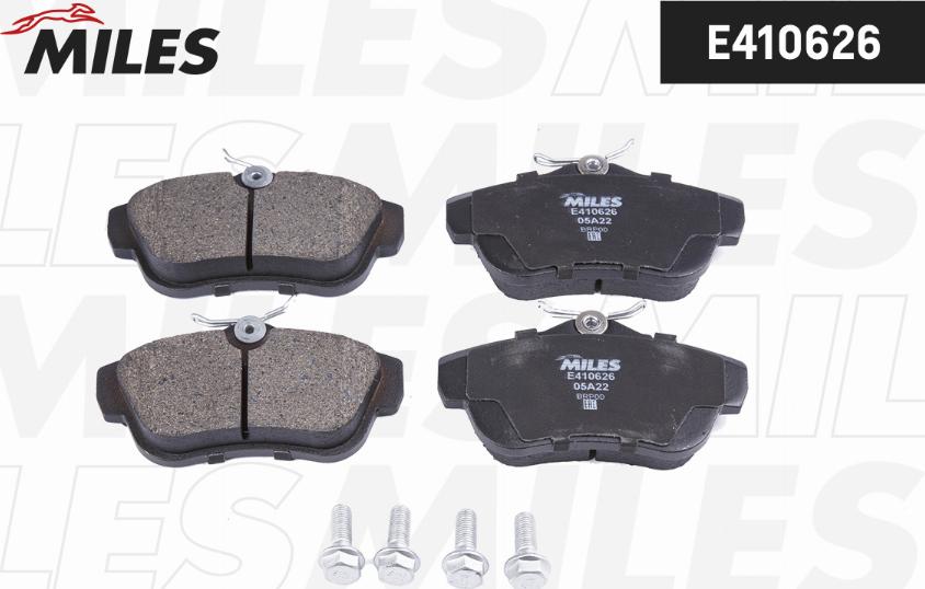 Miles E410626 - Kit de plaquettes de frein, frein à disque cwaw.fr