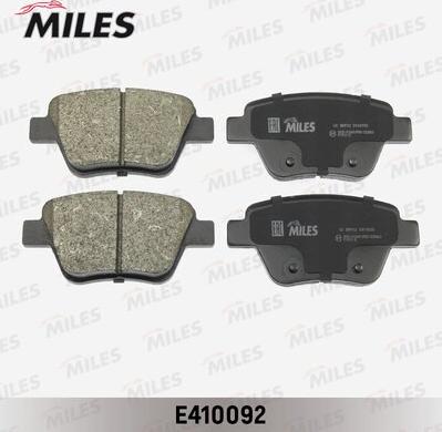 Miles E410092 - Kit de plaquettes de frein, frein à disque cwaw.fr