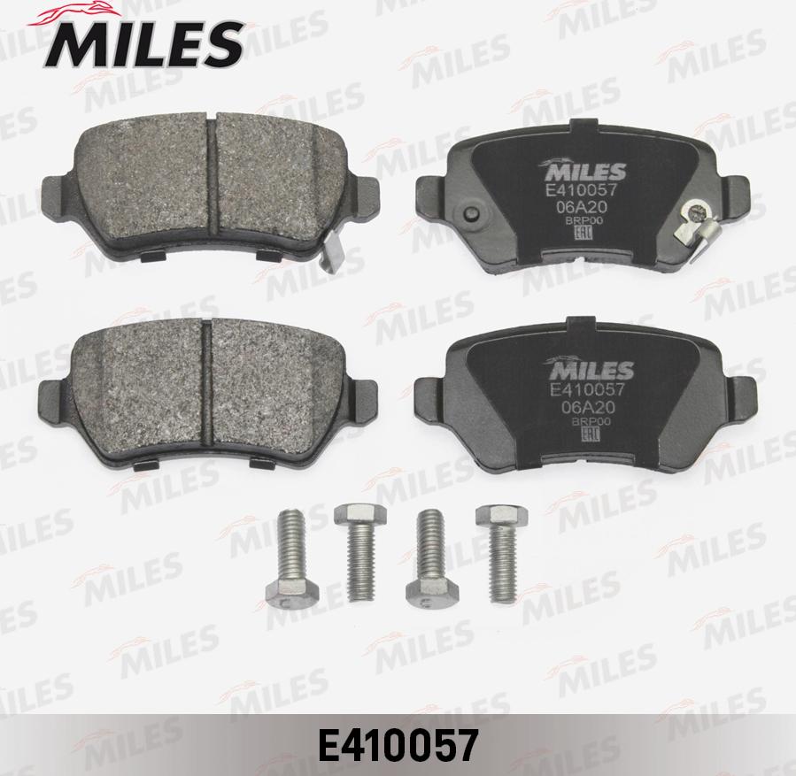 Miles E410057 - Kit de plaquettes de frein, frein à disque cwaw.fr