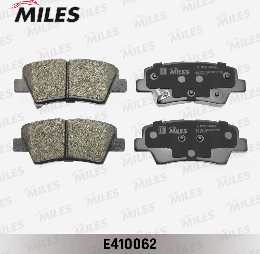 Miles E410062 - Kit de plaquettes de frein, frein à disque cwaw.fr