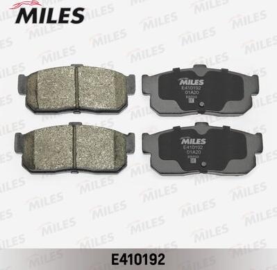 Miles E410192 - Kit de plaquettes de frein, frein à disque cwaw.fr