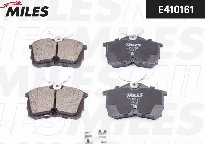 Miles E410161 - Kit de plaquettes de frein, frein à disque cwaw.fr