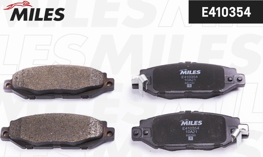 Miles E410354 - Kit de plaquettes de frein, frein à disque cwaw.fr