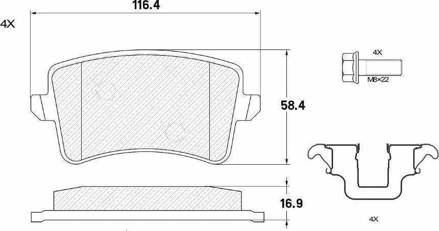 Miles E410269 - Kit de plaquettes de frein, frein à disque cwaw.fr