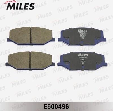 Miles E500496 - Kit de plaquettes de frein, frein à disque cwaw.fr