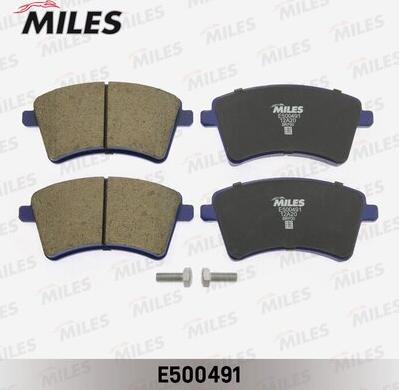 Miles E500491 - Kit de plaquettes de frein, frein à disque cwaw.fr