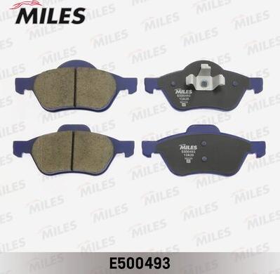 Miles E500493 - Kit de plaquettes de frein, frein à disque cwaw.fr