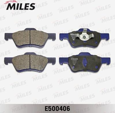 Miles E500406 - Kit de plaquettes de frein, frein à disque cwaw.fr