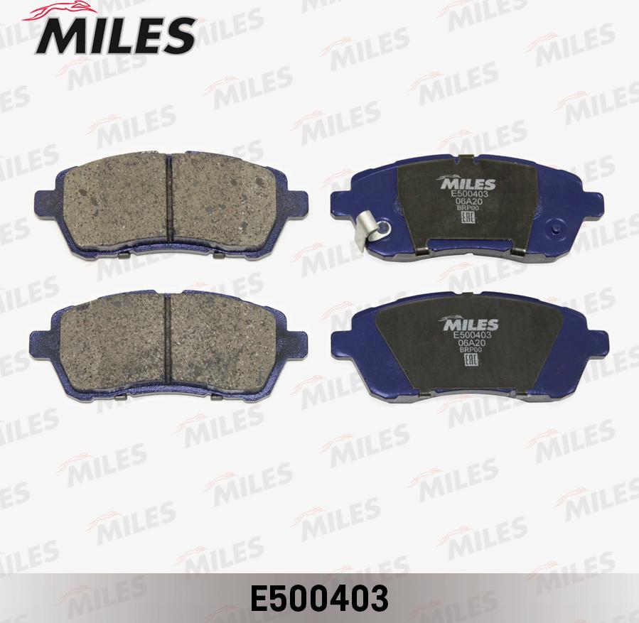 Miles E500403 - Kit de plaquettes de frein, frein à disque cwaw.fr