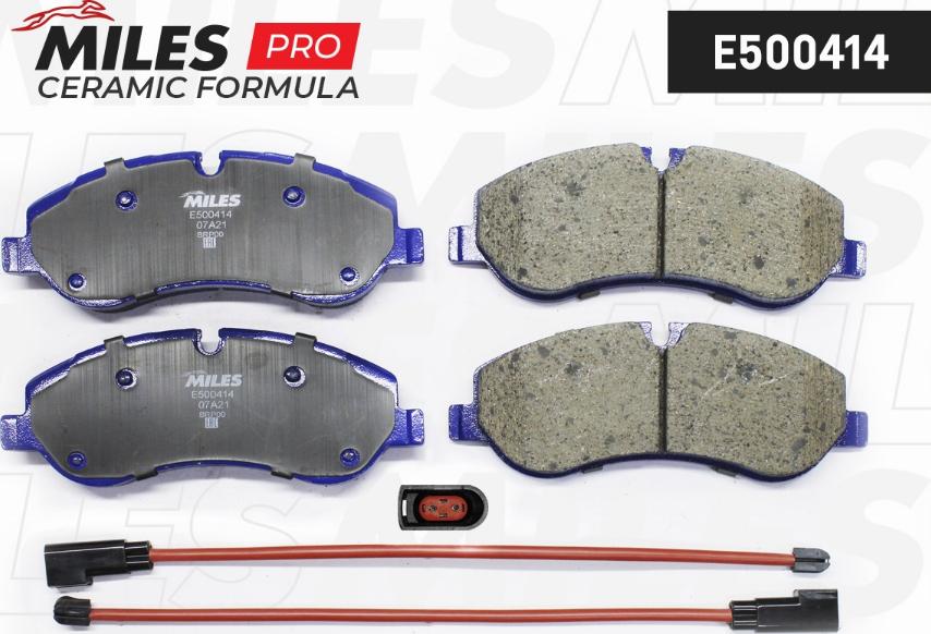 Miles E500414 - Kit de plaquettes de frein, frein à disque cwaw.fr