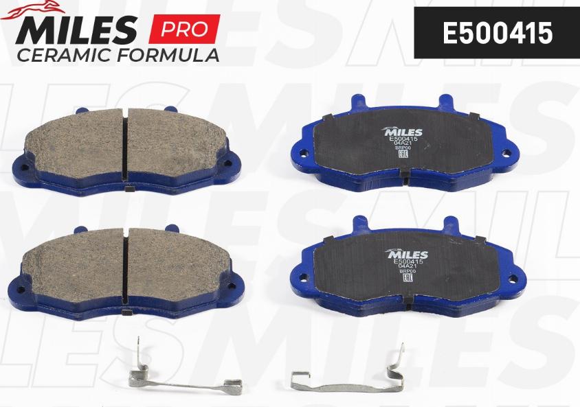 Miles E500415 - Kit de plaquettes de frein, frein à disque cwaw.fr