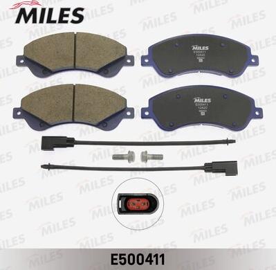 Miles E500411 - Kit de plaquettes de frein, frein à disque cwaw.fr