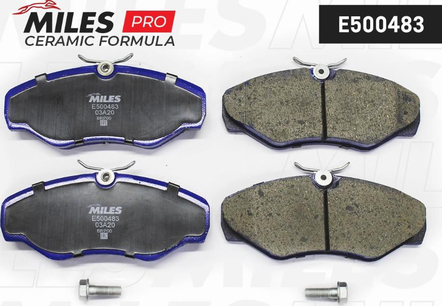 Miles E500483 - Kit de plaquettes de frein, frein à disque cwaw.fr