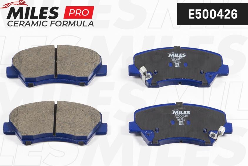 Miles E500426 - Kit de plaquettes de frein, frein à disque cwaw.fr