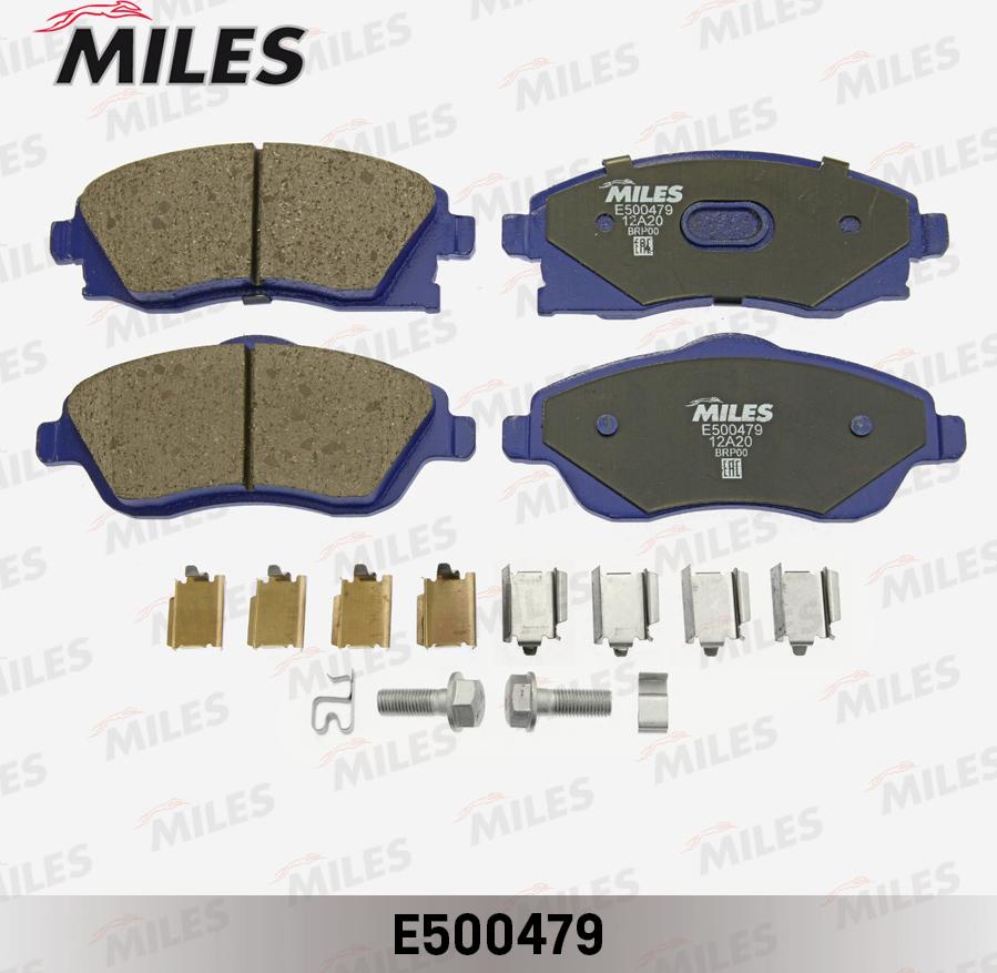 Miles E500479 - Kit de plaquettes de frein, frein à disque cwaw.fr