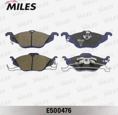 Miles E500476 - Kit de plaquettes de frein, frein à disque cwaw.fr