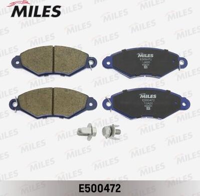 Miles E500472 - Kit de plaquettes de frein, frein à disque cwaw.fr