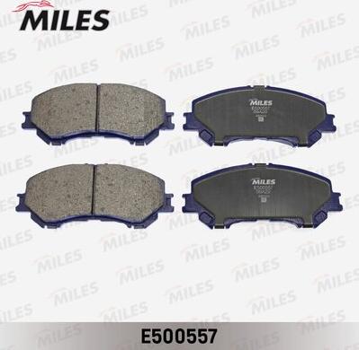 Miles E500557 - Kit de plaquettes de frein, frein à disque cwaw.fr