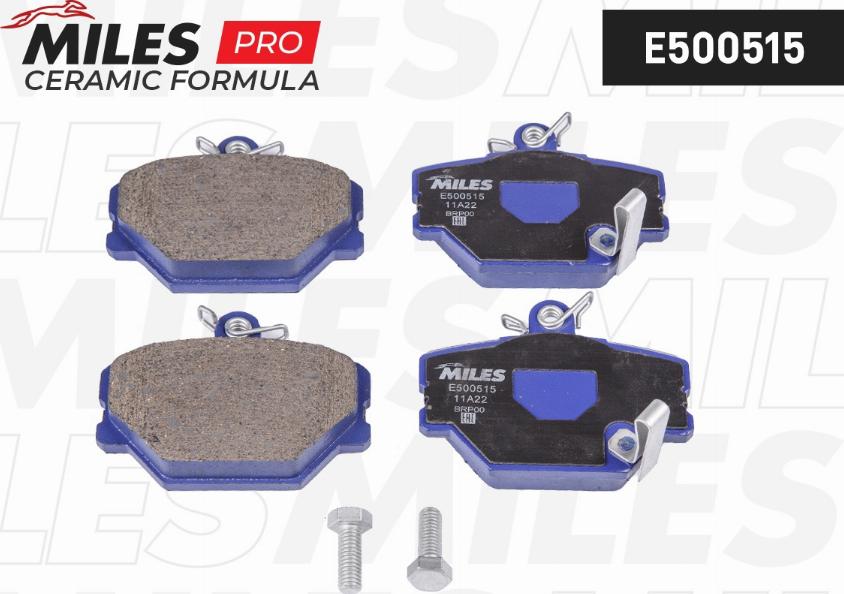 Miles E500515 - Kit de plaquettes de frein, frein à disque cwaw.fr